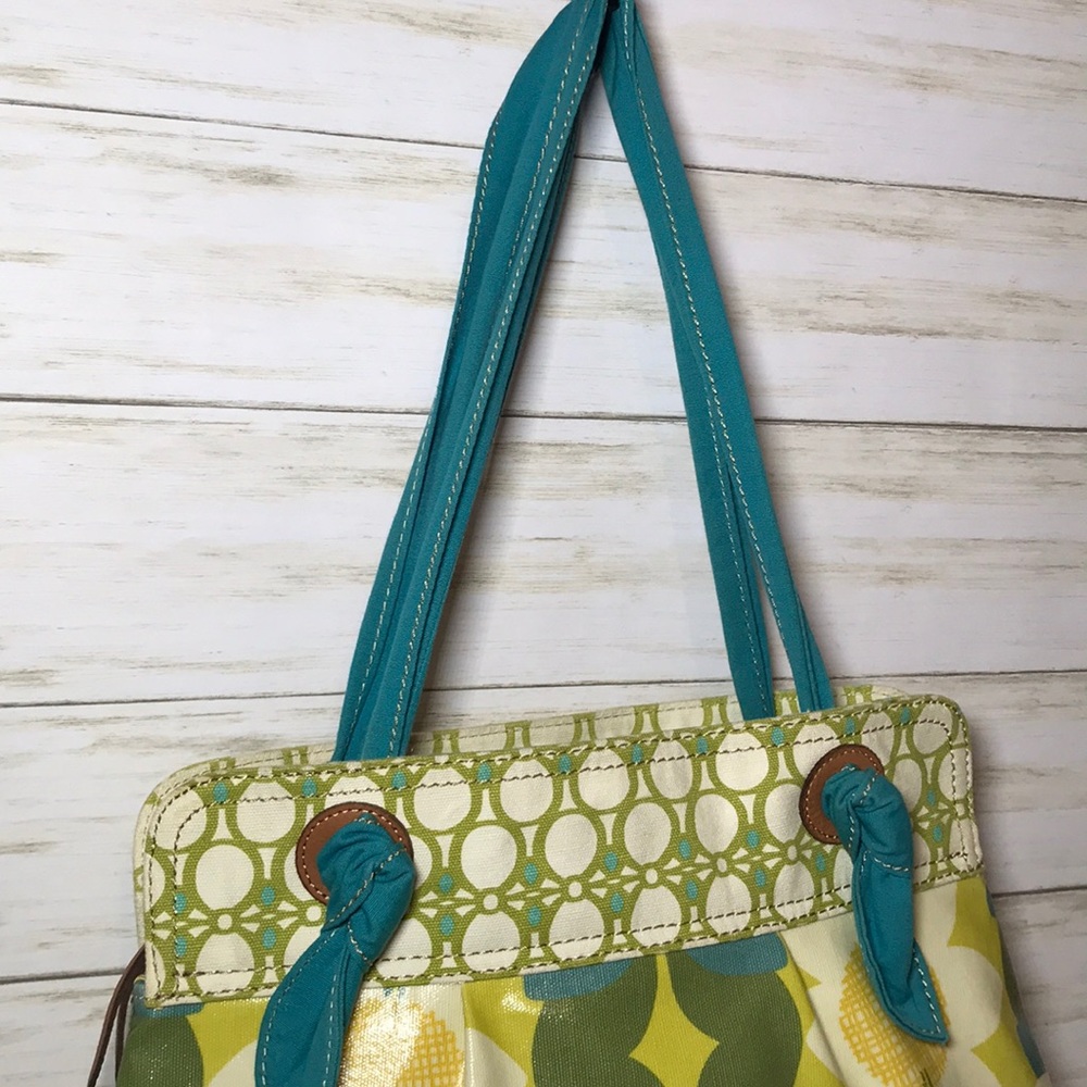 Fossil Keyper Flower Tote Shoulder Bag Large - image 4
